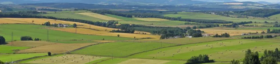 Looking north across Aberdeenshire towards Bennachie